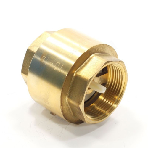 Клапан обратный осевой резьб. 1 1/2", PN16, Tecofi CA1103, латунь, затвор-ABS пластик