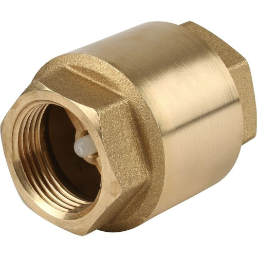 Клапан обратный осевой резьб. 1 1/4", PN10, ITAP YORK, латунь, затвор-нейлон