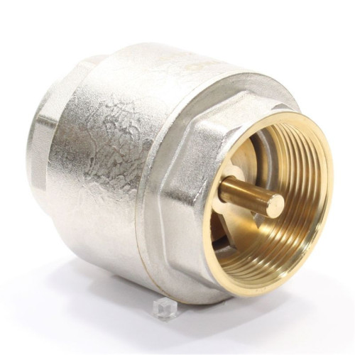 Клапан обратный осевой резьб. 1 1/2", PN16, WAAG, латунь, затвор-латунь