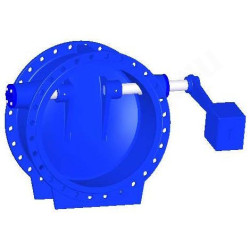 Клапан обратный поворотный фланц. DN800, PN16, Tecofi CP4243, чугун, затвор-чугун ковкий, с противов
