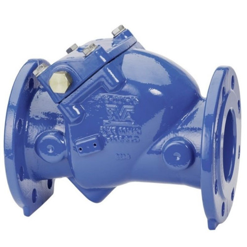 Клапан обратный поворотный фланц. DN200, PN16, AVK 41, чугун, затвор-чугун ковкий