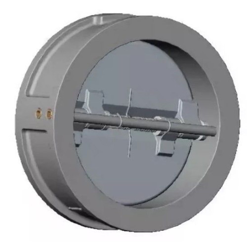 Клапан обратный двустворчатый межфланц. DN600, PN16, Tecofi CB6442, сталь нержавеющая, затвор-сталь