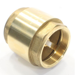 Клапан обратный осевой резьб. 2", PN10, General Fittings 7Y00 R7, латунь, затвор-пластик