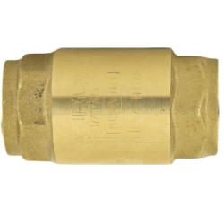 Клапан обратный осевой резьб. DN20, PN25, Ридан NRV-R, латунь, затвор-латунь