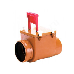 Клапан обратный подъемный раструб DN110, PN1, HL, пластик, затвор-сталь нержавеющая