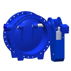 Клапан обратный поворотный фланц. DN200, PN10, Tecofi CP4201, чугун, затвор-чугун ковкий, с гидр.про