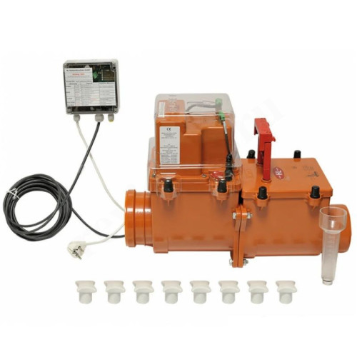 Клапан обратный подъемный раструб DN110, PN1, HL, пластик, затвор-сталь нержавеющая