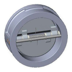 Клапан обратный двустворчатый межфланц. DN500, PN25, Tecofi CB6450, сталь нержавеющая, затвор-сталь