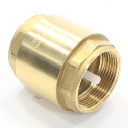 Клапан обратный осевой резьб. 1 1/2", PN10, General Fittings 7Y00 R7, латунь, затвор-пластик
