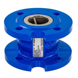 Клапан обратный осевой фланц. DN200, PN16, Ридан NVD, чугун, затвор-чугун