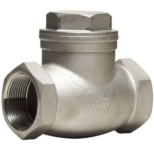 Клапан обратный поворотный резьб. 1 1/2", PN16, ADL ГРАНЛОК CVT16, сталь нержавеющая, затвор-сталь н
