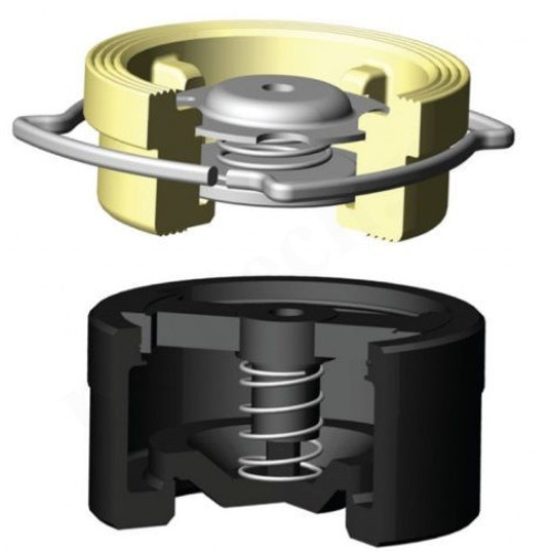 Клапан обратный осевой межфланц. DN150, PN16, Tecofi CA7441, латунь, затвор-сталь нержавеющая
