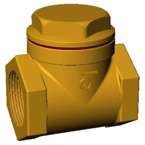 Клапан обратный одностворчатый резьб. 1 1/2", PN20, Tecofi CB2143, бронза, затвор-латунь