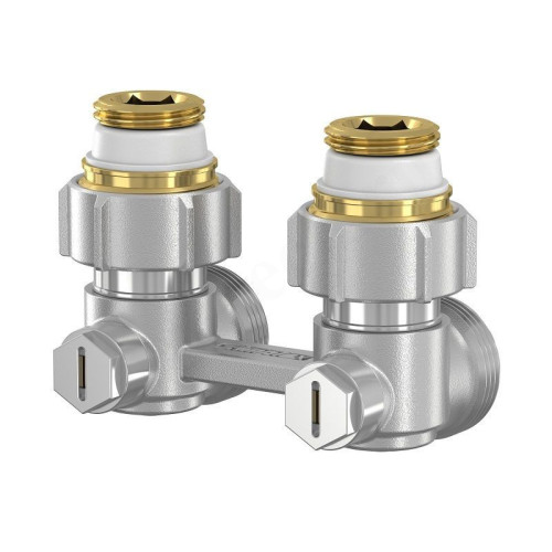 Узел нижнего подключения 1/2"-3/4", PN10, Simplex EXCLUSIV E1/50, угловой