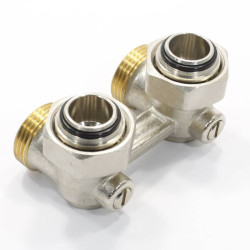 Узел нижнего подключения 3/4", PN10, Ридан LV-KB, угловой