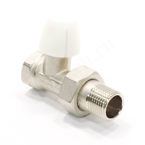 Клапан запорный 1/2", PN10, Bugatti DALLAS 8805, прямой