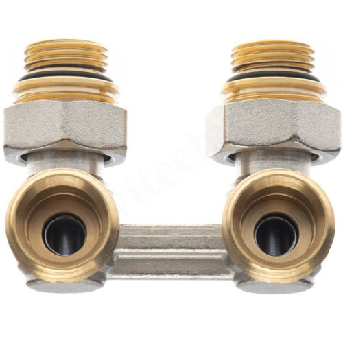 Узел нижнего подключения 1/2"-3/4", PN10, Ридан LV-KB, угловой