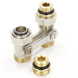 Узел нижнего подключения 1/2"-3/4", PN10, Ридан LV-KB, прямой