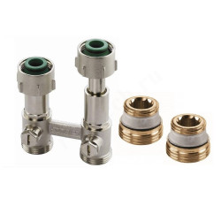 Узел нижнего подключения 1/2"-3/4", PN10, Simplex EXCLUSIV DT2/50, прямой