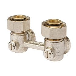 Узел нижнего подключения 3/4", PN10, Simplex Standard E2/50, угловой