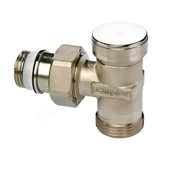 Клапан запорный 1/2", PN10, Simplex НР, угловой