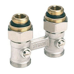 Узел нижнего подключения 1/2"-3/4", PN10, Rehau RAUTITAN, прямой