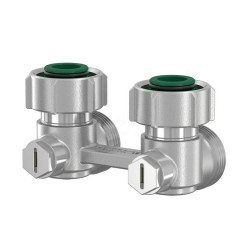 Узел нижнего подключения 3/4", PN10, Simplex EXCLUSIV E2/50, угловой