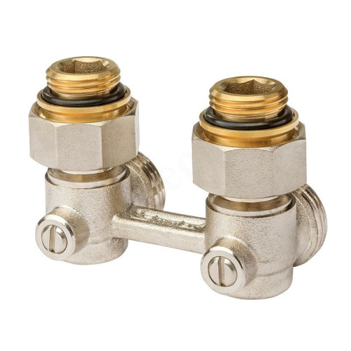 Узел нижнего подключения 1/2"-3/4", PN10, Simplex Standard E1/50, угловой