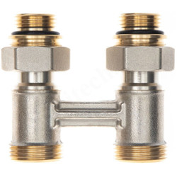 Узел нижнего подключения 1/2"-3/4", PN10, Ридан LV-KB, прямой