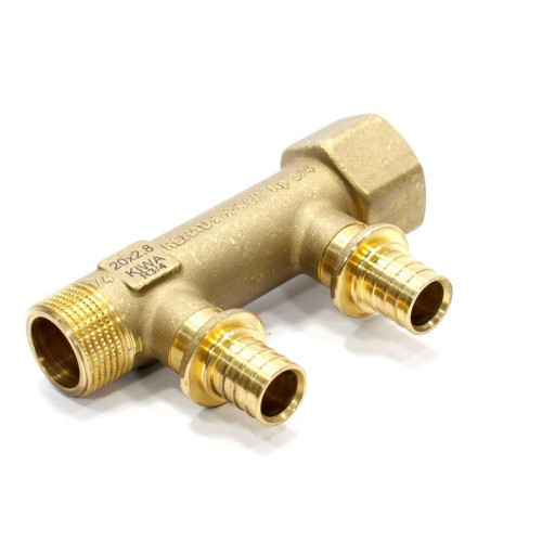 Коллектор Rehau RAUTITAN 3/4"х20, 2вых., бронза