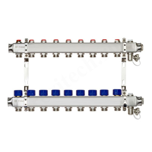 Коллектор Ридан SSM-R 9 1"х3/4", 9вых., сталь нерж., в сборе