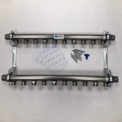 Коллектор Watts HLV2000-VA VA10 1"х3/4", 10вых., сталь нерж., (компл)