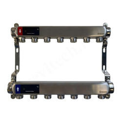 Коллектор WAAG 1"х3/4", 7вых., сталь нерж.