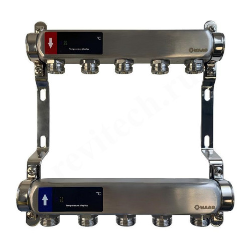 Коллектор WAAG 1"х3/4", 5вых., сталь нерж.