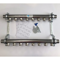 Коллектор Watts HLV2000-VA VA08 1"х3/4", 8вых., сталь нерж., (компл)