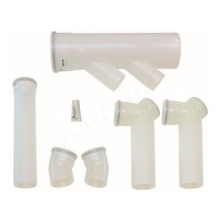 Дымоотводящий комплект 110-160, Vaillant, раструб-труба, PP