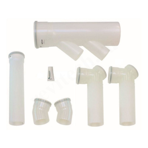 Дымоотводящий комплект 110-160, Vaillant, раструб-труба, PP