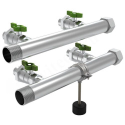 Коллектор Grundfos CMBE TWIN 1 1/2"х1 1/4", 4вых., c шаровыми кранами, сталь нерж.