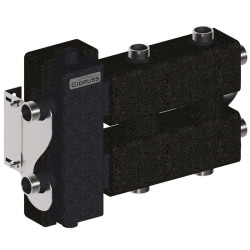 Распределительная гребенка Gidruss BM-60 3DU.EPP 1"х1", 3вых., сталь черная