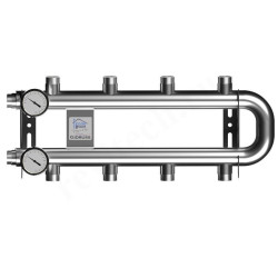 Распределительная гребенка Gidruss RMSS-60 R4.TW 1"х1", 4вых., сталь нерж.