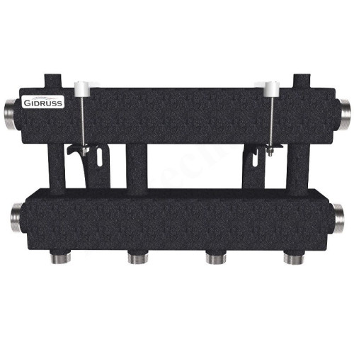 Распределительная гребенка Gidruss MK-150 25 1 1/2"х1", 3вых., сталь черная