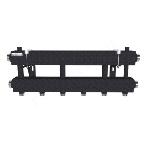 Распределительная гребенка Gidruss MK-150 3x25 1 1/2"х1", 4вых., сталь черная