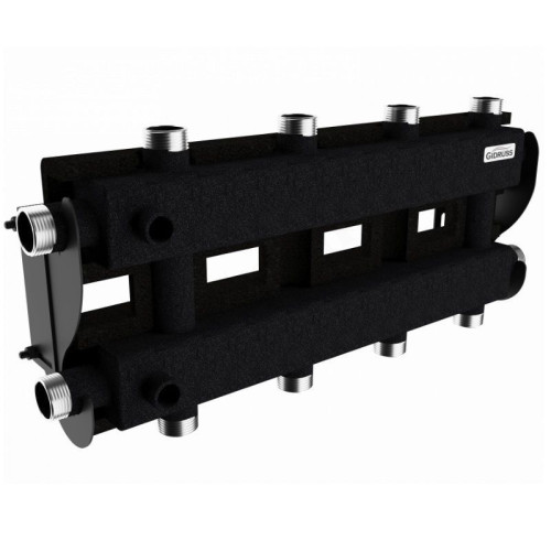 Распределительная гребенка Gidruss RM-60 5.EPP 1"х1", 5вых., сталь черная