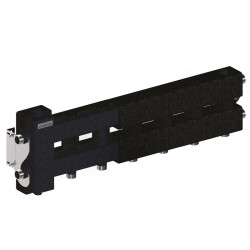 Распределительная гребенка Gidruss BM-60 4D.EPP 1"х1", 4вых., сталь черная