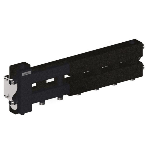 Распределительная гребенка Gidruss BM-60 4D.EPP 1"х1", 4вых., сталь черная