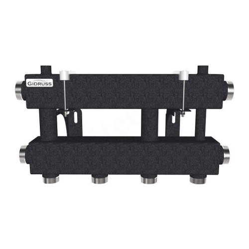 Распределительная гребенка Gidruss MK-150 32 1 1/2"х1 1/4", 3вых., сталь черная