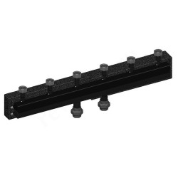 Распределительная гребенка Meibes MeiFlow M 1 1/2"х1 1/2", 3вых., сталь черная