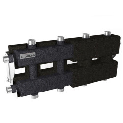 Распределительная гребенка Gidruss MK-60 5DU.EPP 1"х1", 5вых., сталь черная