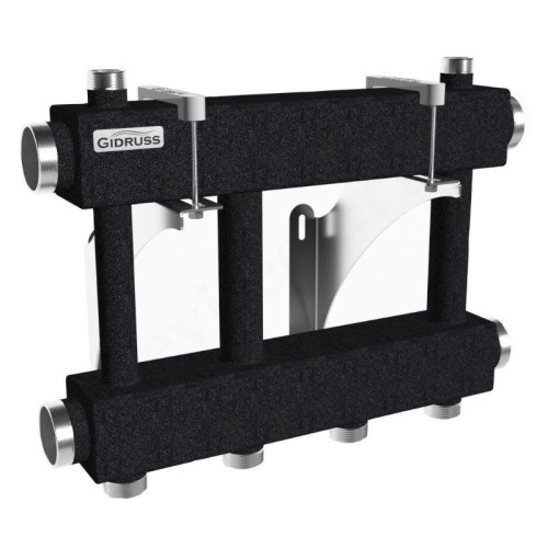 Распределительная гребенка Gidruss MK-250 2x32 2"х1 1/4", 2вых., сталь черная