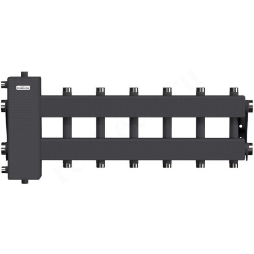 Распределительная гребенка Gidruss BM-150 7DU 1 1/2"х1", 7вых., сталь черная